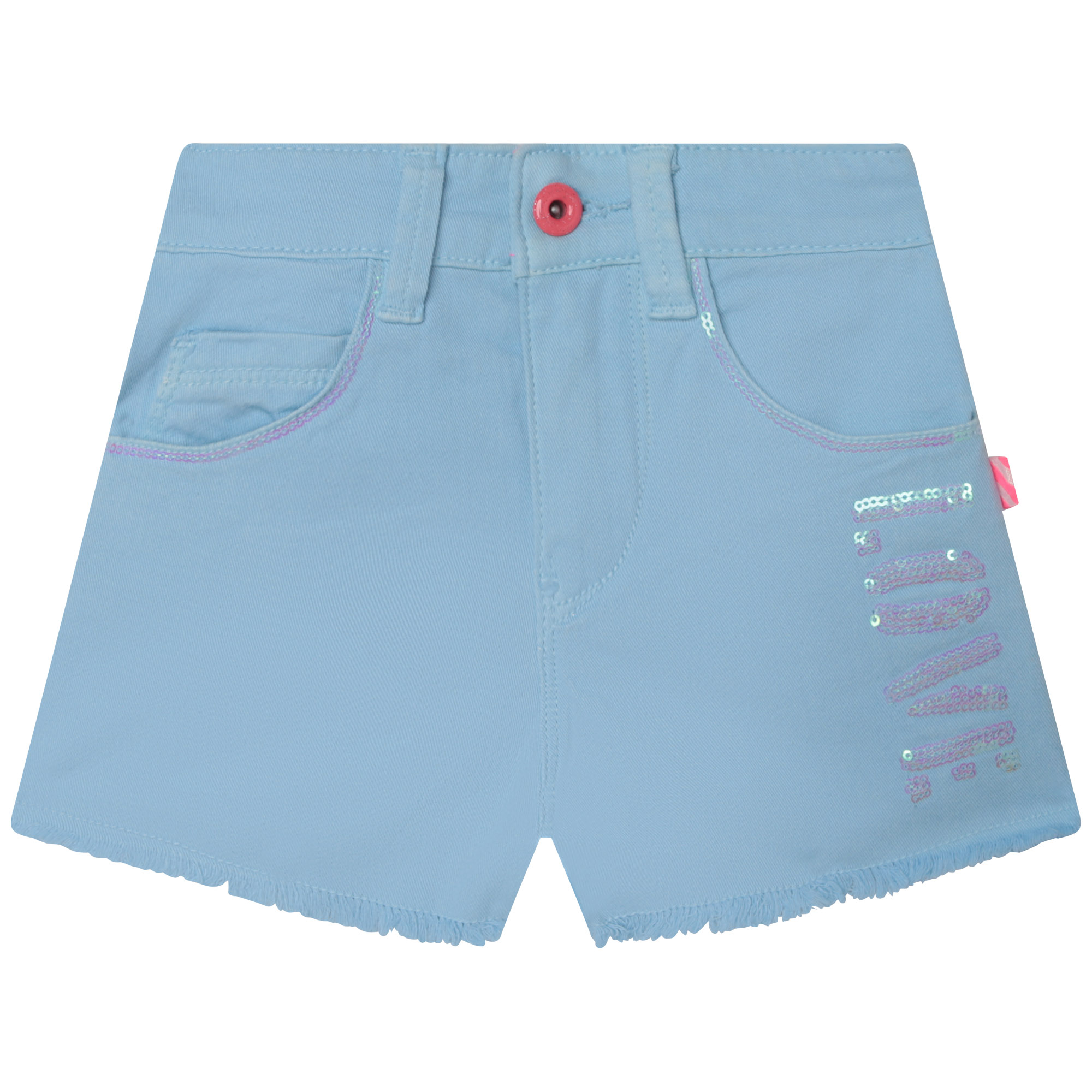 U14642_784_001 Billieblush Kurze Color Jeans Short mit Glitzer in Blau