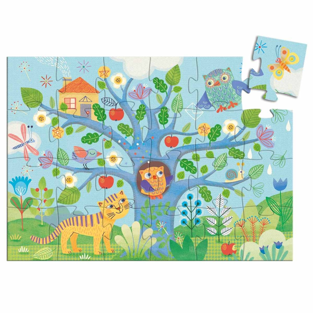 DJ07215-Puzzle-Hallo-Eule-24-Teile-2 Djeco Puzzle: Hello Owl - 24 Stk. - Hallo Eule