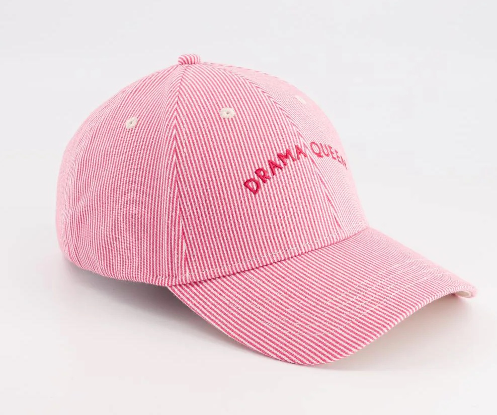Chamaye Cap für Damen und Kind - Pink Gestreift - DRAMA QUEEN