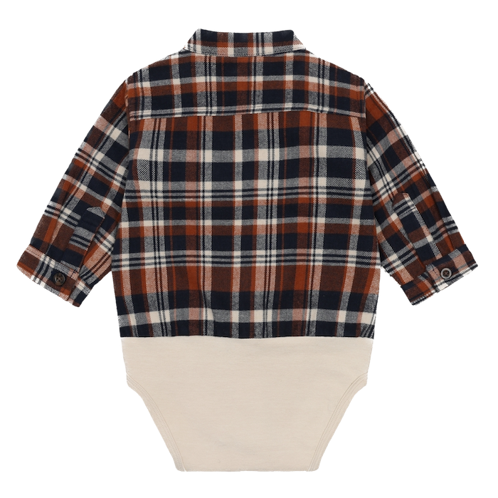 Hust & Claire Bertil Langarm Karo Hemd Body - Urban Check in Deep Navy & Rot - SALE Hust & Claire Bertil Langarm Karo Hemd Body - Urban Check in Deep Navy & Rot - SALE
