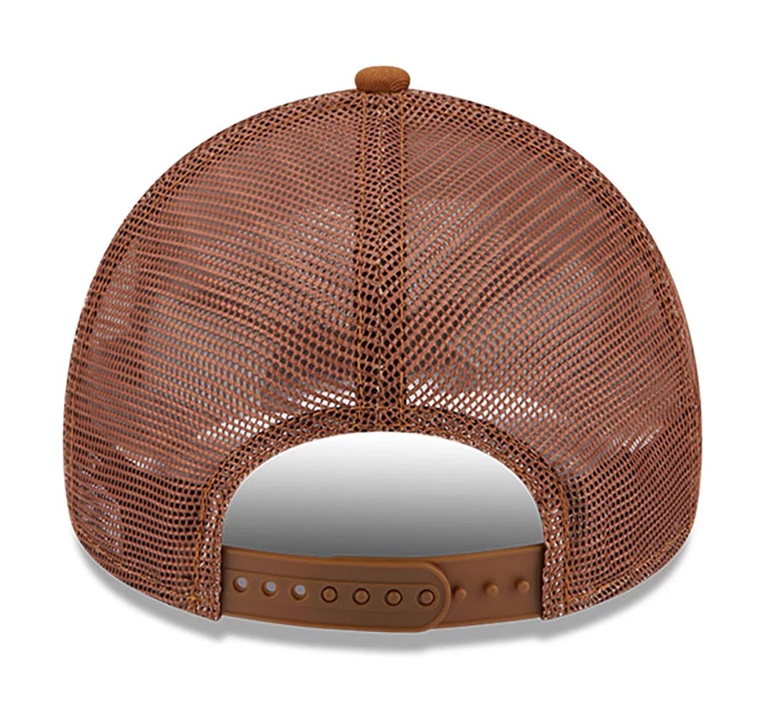 la-dodgers-league-essential-brown-trucker-cap-60364429-back-Kopie New Era LA Dodgers League Essential Trucker Cap in Cognac Braun