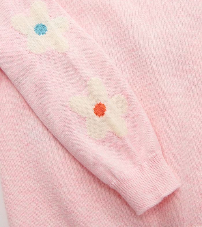 Hatley Baby Strickpulli in Rosa mit Einhorn 