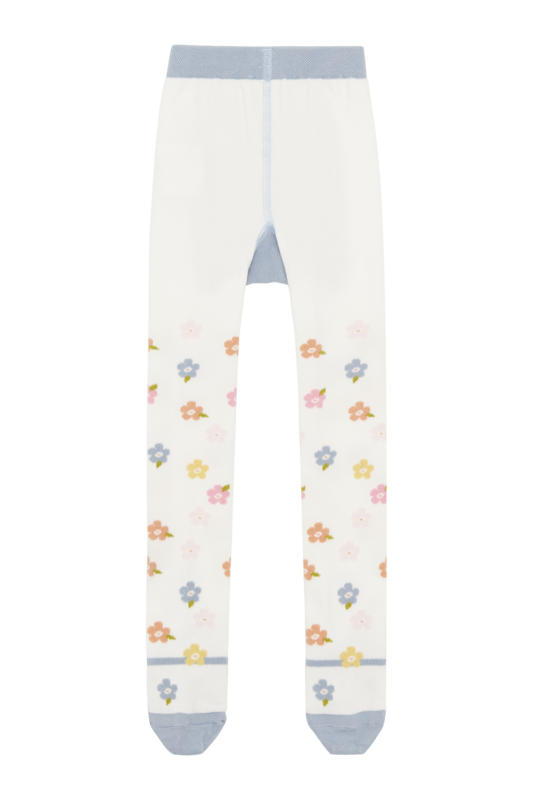 Hust & Claire Strumpfhose Frankie in Creme - Blumen