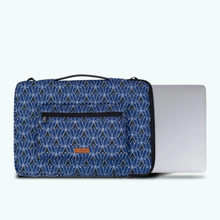 Cabaia Laptoptasche Laptop Case SANTA FE 13/14 Zoll - Blaues Design - SALE