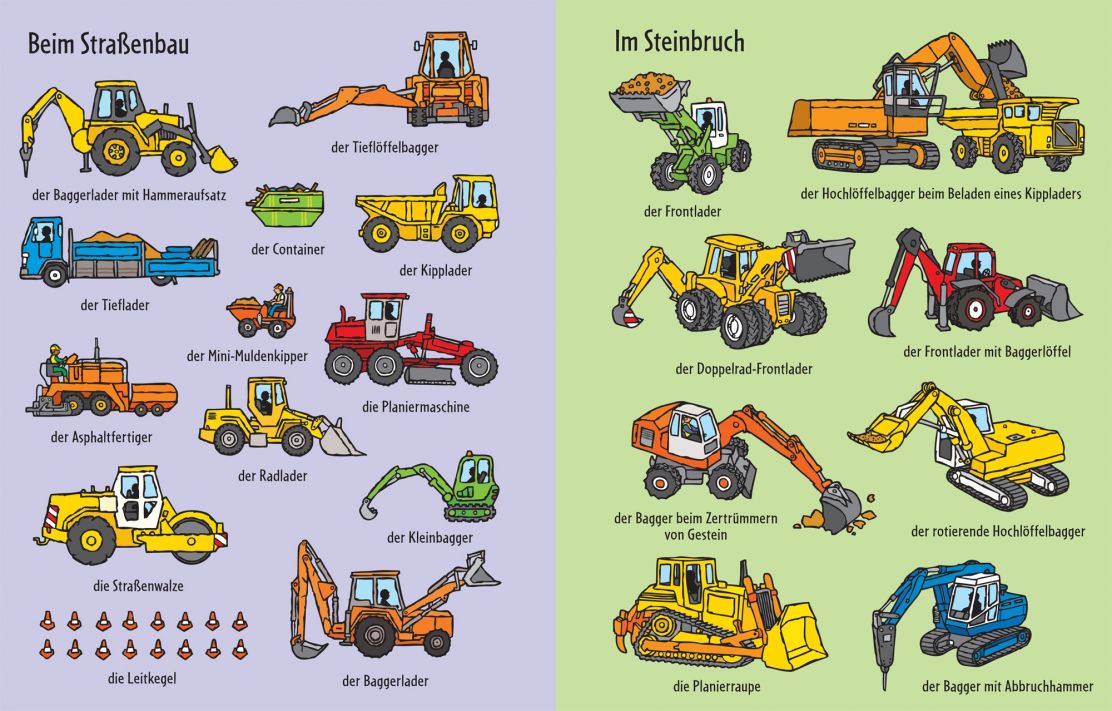 9781782326878_spread_image Usborne Mein erstes Stickerbuch - Bagger