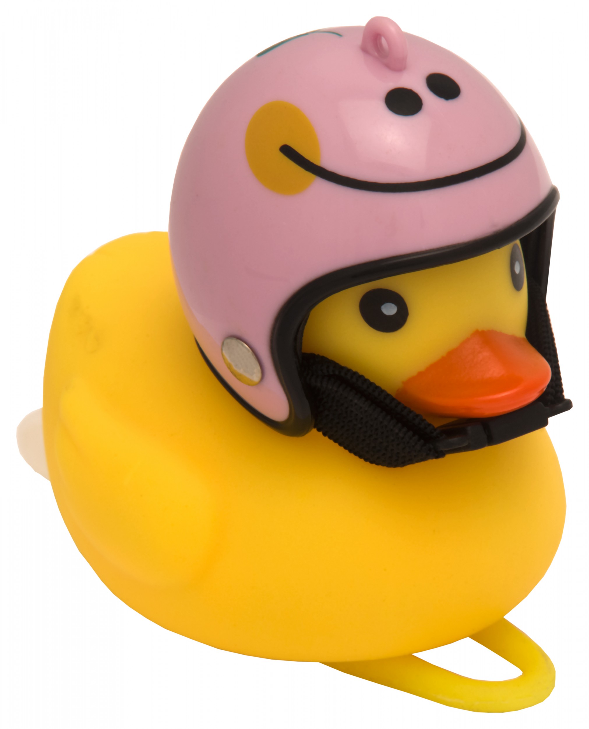 Liix Duck Quietsch-Ente mit Helm in Schwarz - Rosy Smiley Liix Duck Quietsch-Ente mit Helm in Schwarz - Rosy Smiley