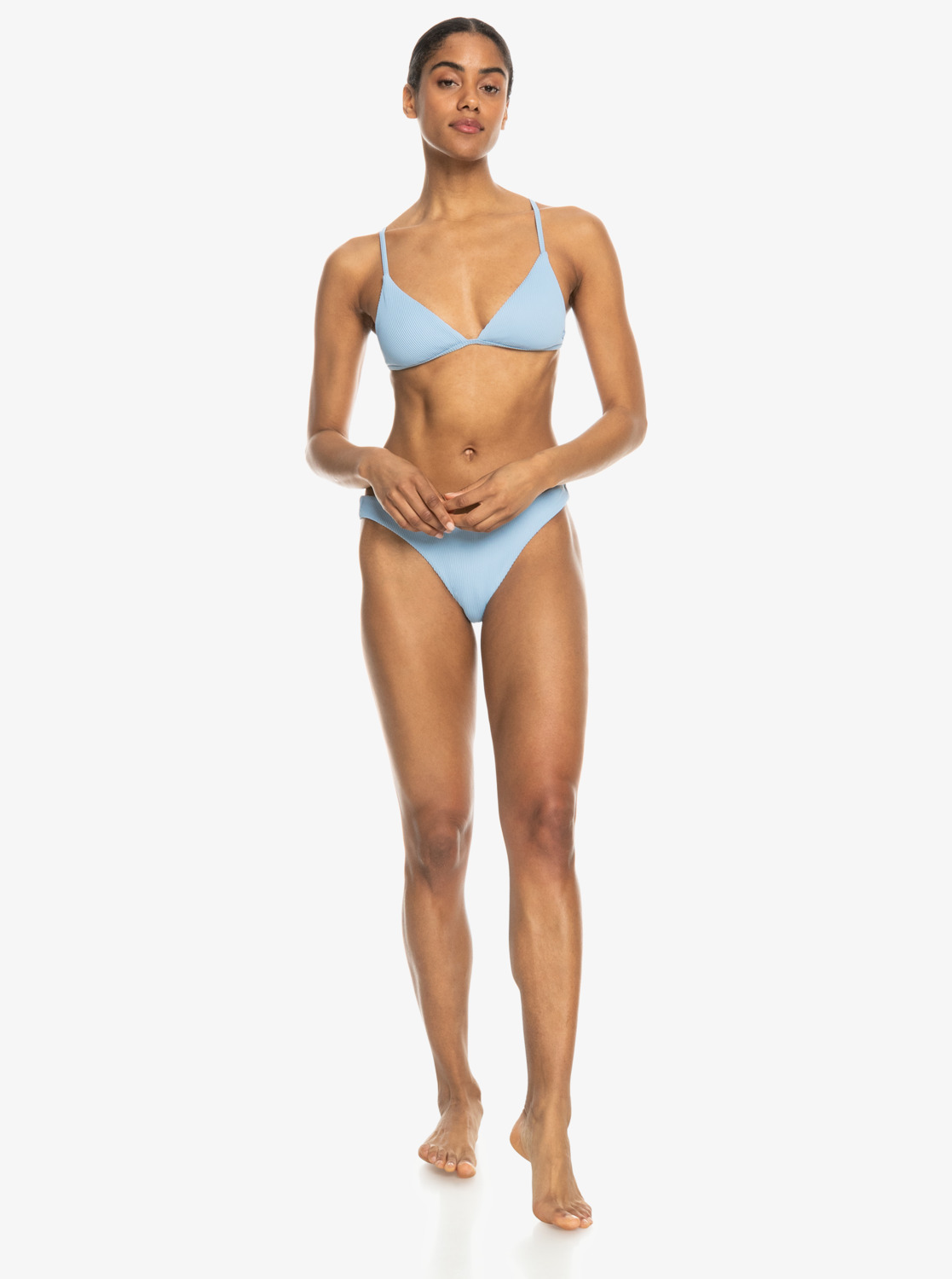 Roxy The Goofy Bikini Oberteil Gerippt Oberteil in Hellblau