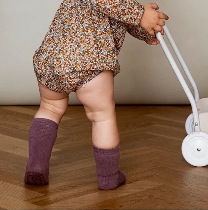 GoBabyGo Thermo Stopper-Socken in Misty Plum