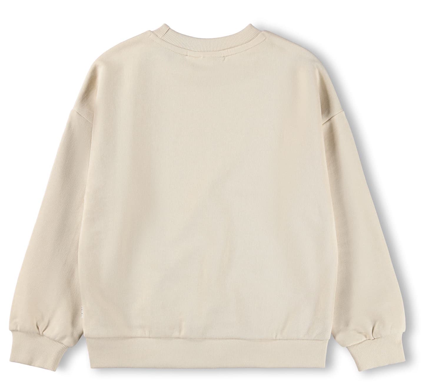 Molo Maxi Photobooth Sweatshirt in Creme mit Katze, Hasen & Ente Molo Maxi Photobooth Sweatshirt in Creme mit Katze, Hasen & Ente
