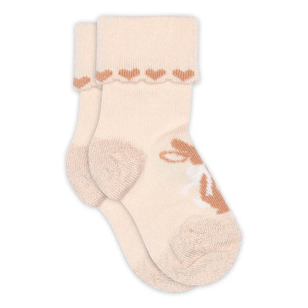 MP Denmark Martha Socken Babysocken Dew Rosa mit Herzen & Hase MP Denmark Martha Socken Babysocken Dew Rosa mit Herzen & Hase