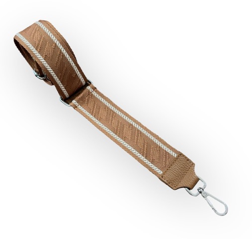 ec4ed278-de28-44be-b579-a64bca47ae63 BFF Crossbody Schulterriemen / Taschengurt mit Silber Schnalle - Cognac Edel Design - SALE