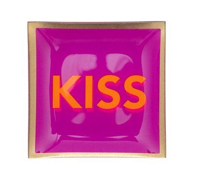 GIFTcompany Glasteller In Fuchsia & Orange - Small - KISS