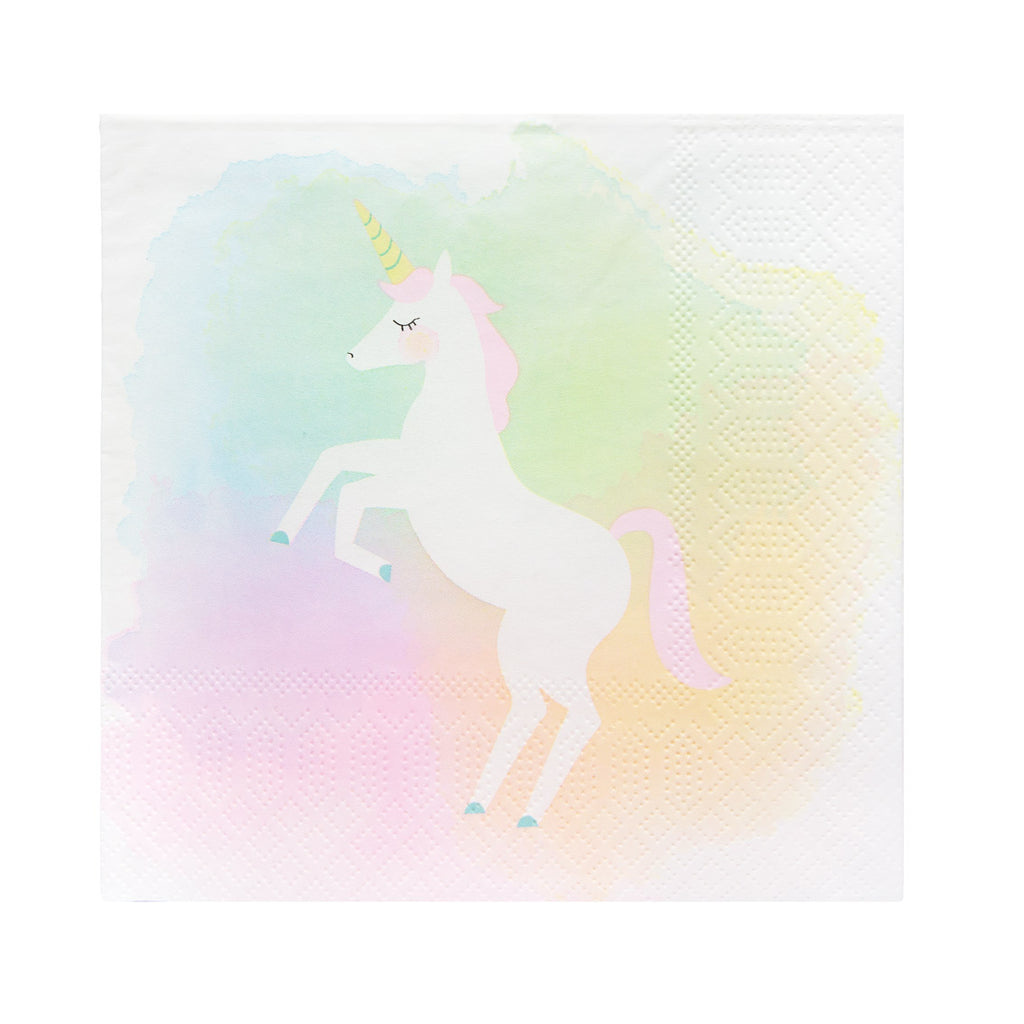 Talking Tables Papier Servietten - Batik Regenbogen Einhorn - SALE