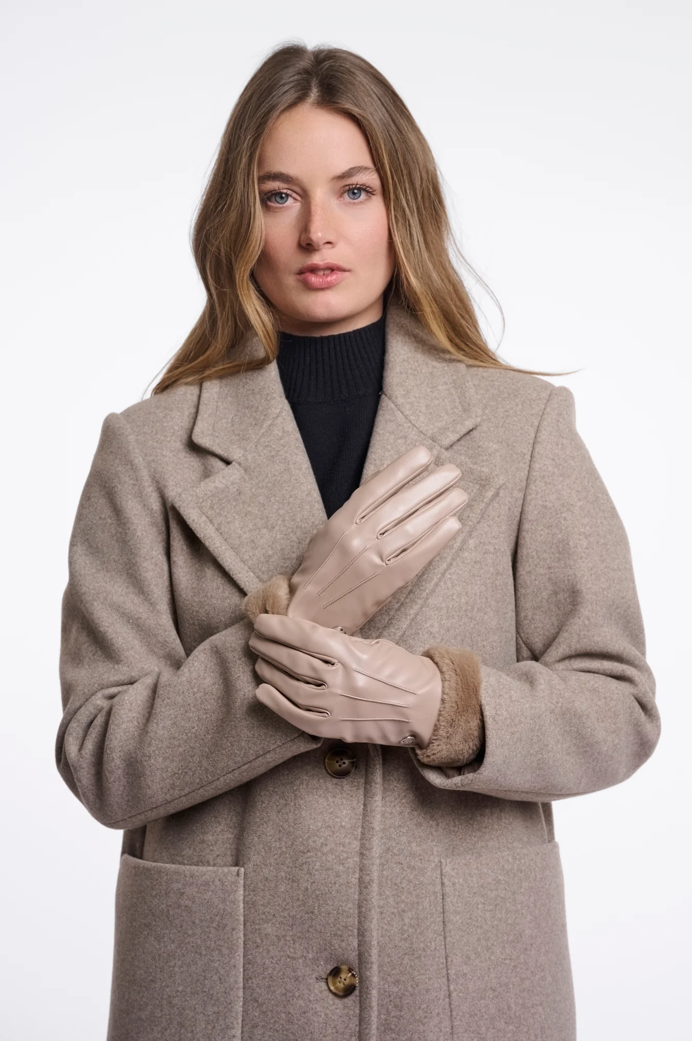 Rino & Pelle Arca Handschuhe in Pearl Taupe