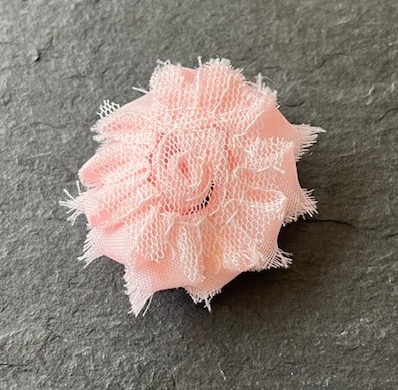 Wowzers Petit Shabby Chic Stoffblume - Zartrosa - 3 Blumen 