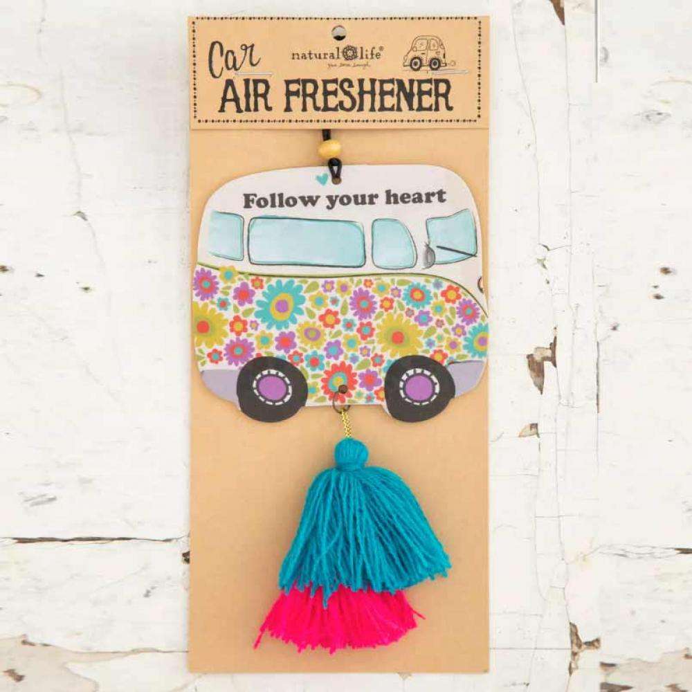 Natural Life Air Freshner Camper Van - Follow Your Heart
