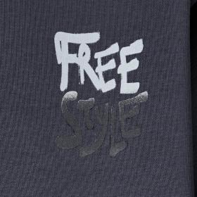 Blue Effect Jungs Kapuzenpullover in Schwarz Lila mit Backprint - Free Style Blue Effect Jungs Kapuzenpullover in Schwarz Lila mit Backprint - Free Style
