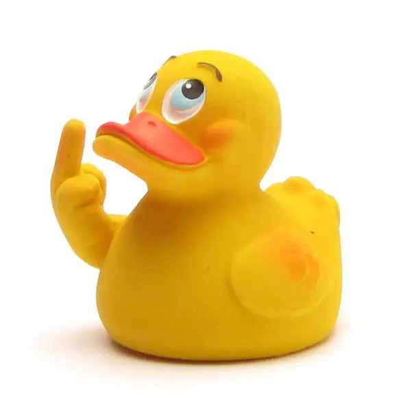 Lanco Stinkefinger Duck - Naturkautschuk Badeente Stinkefinger "Siggi" - Gummiente Lanco Stinkefinger Duck - Naturkautschuk Badeente Stinkefinger "Siggi" - Gummiente