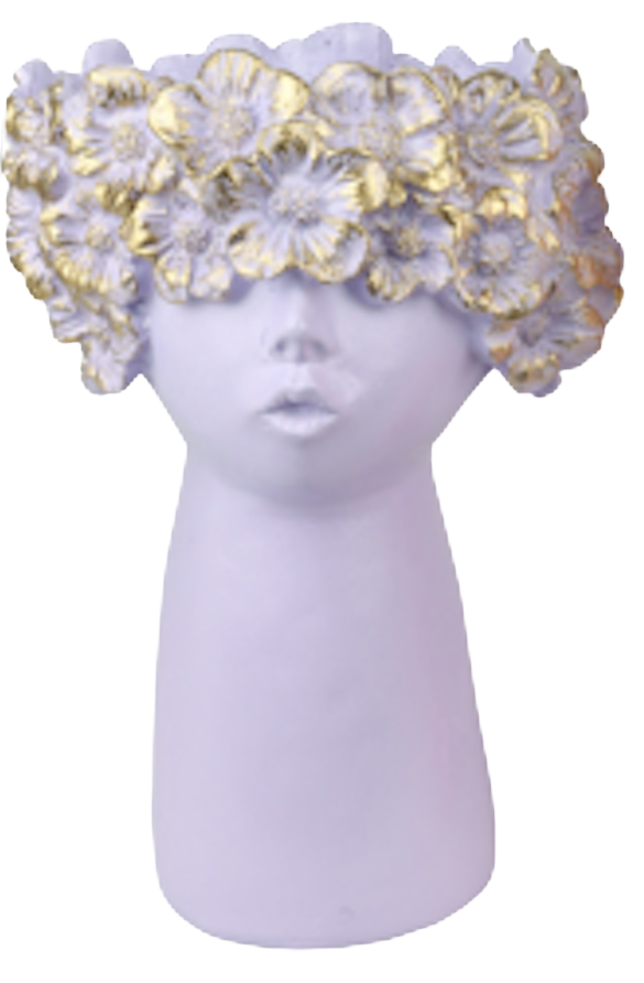 Hoff Interieur Pflanzentopf Vase - Blumen-Kopf - Flieder Hoff Interieur Pflanzentopf Vase - Blumen-Kopf - Flieder
