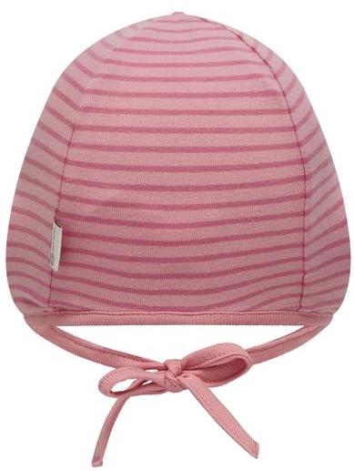 Steiff Baby Mütze in Rosa gestreift mit Teddybär - SALE