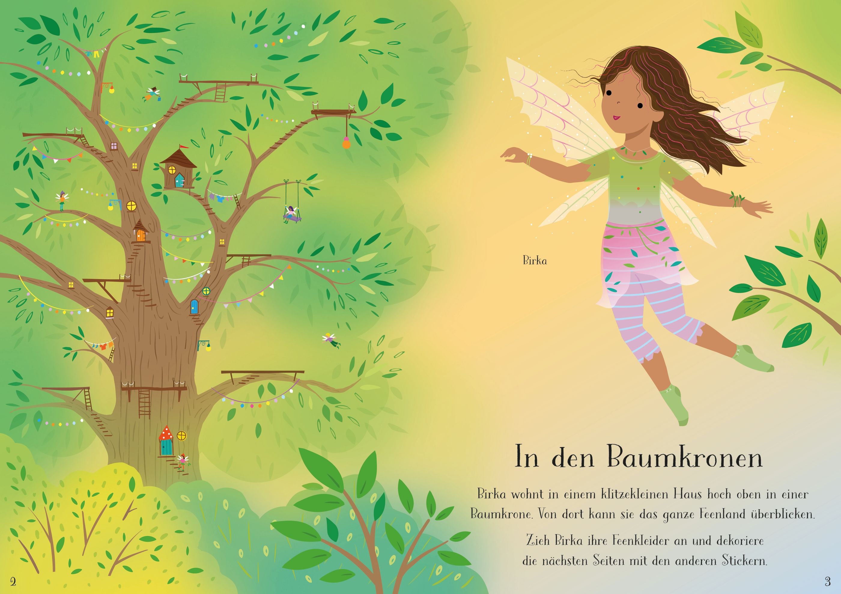Usborne Mein erstes Anziehpuppen-Stickerbuch: Birka, die kleine Baumkronenfee Usborne Mein erstes Anziehpuppen-Stickerbuch: Birka, die kleine Baumkronenfee