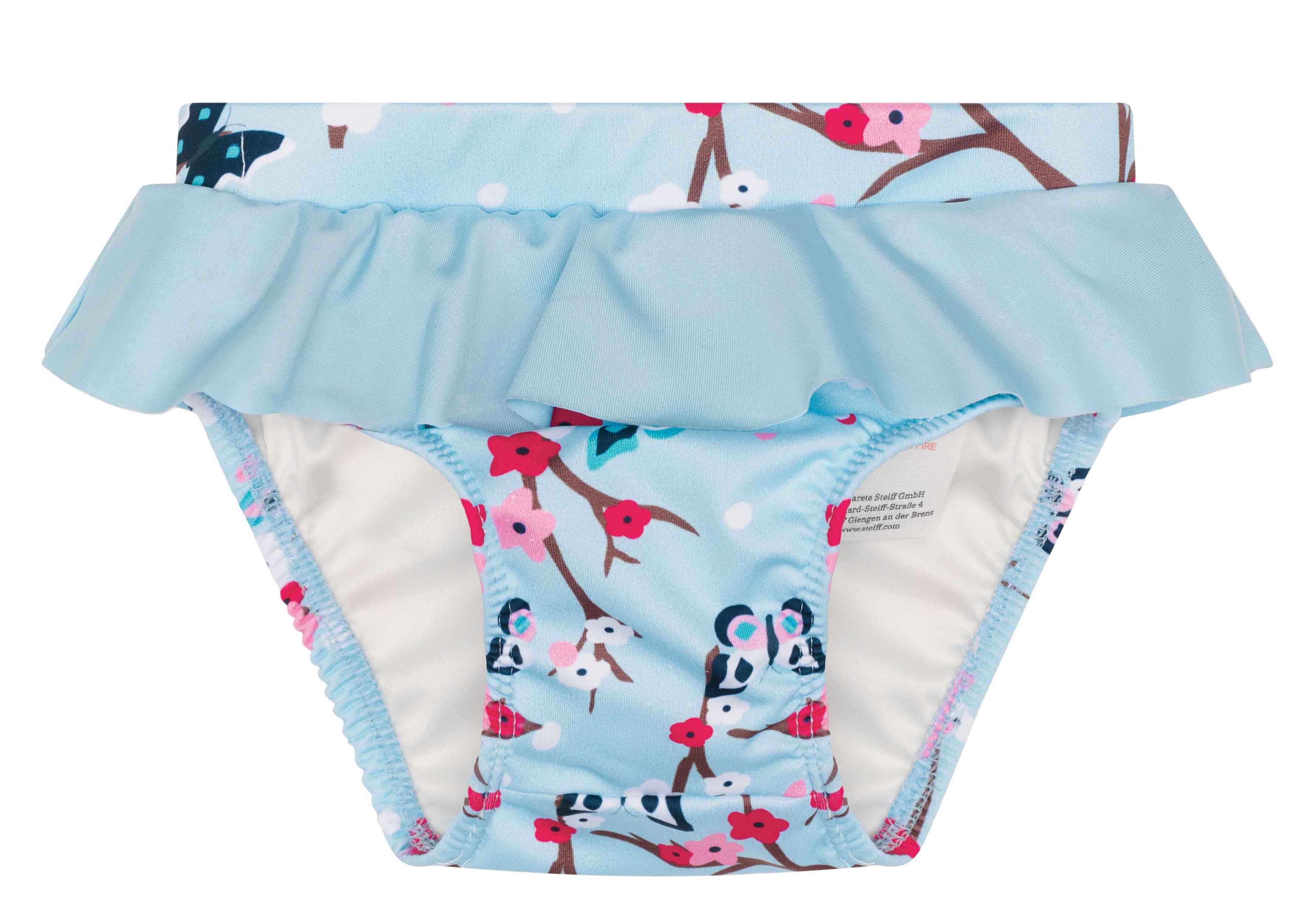 Steiff Schwimmwindel - in Hellblau mit Kirschblüten