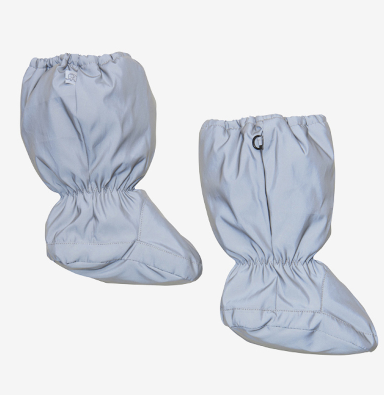 CeLaVi Schlüpfstiefel - In Metallic Grau - Reflektor