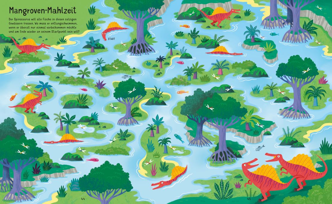 Usborne Der große Labyrinthe Spaß - Dinosaurier