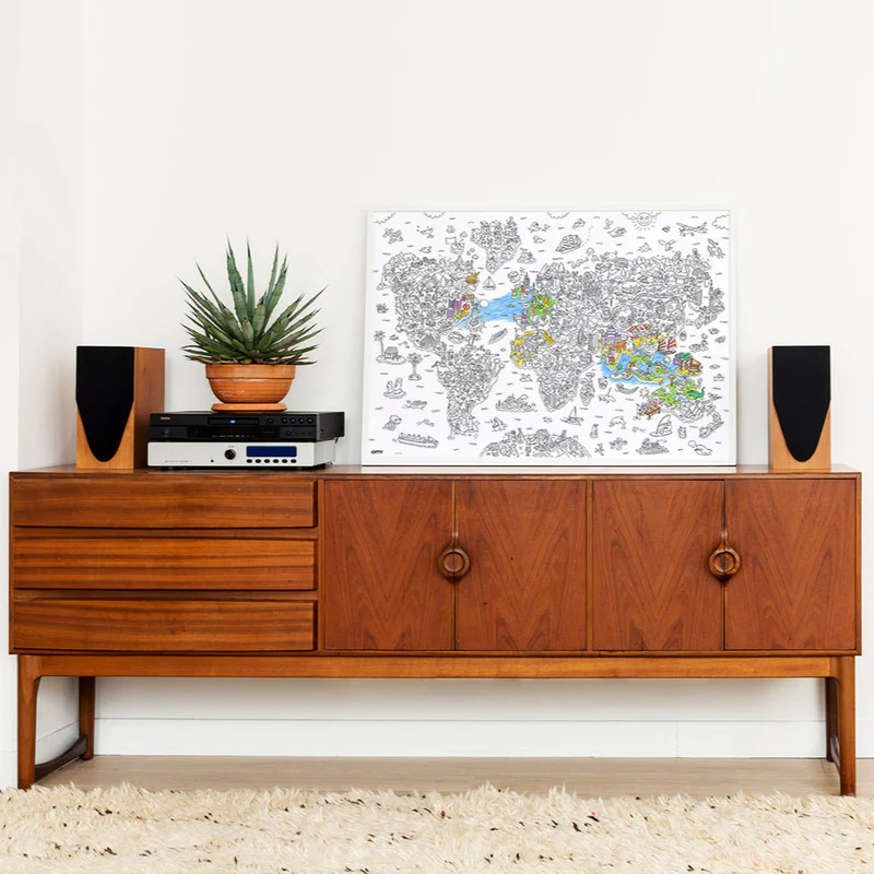OMY Riesen Poster zum Ausmalen - Atlas