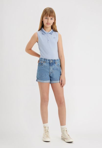 Levi's Mom Fit Jeans Short in Hellblau - Dewy Morning