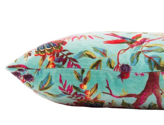 Imbarro Samt Kissen Paradise Azure Imbarro Samt Kissen Paradise Azure