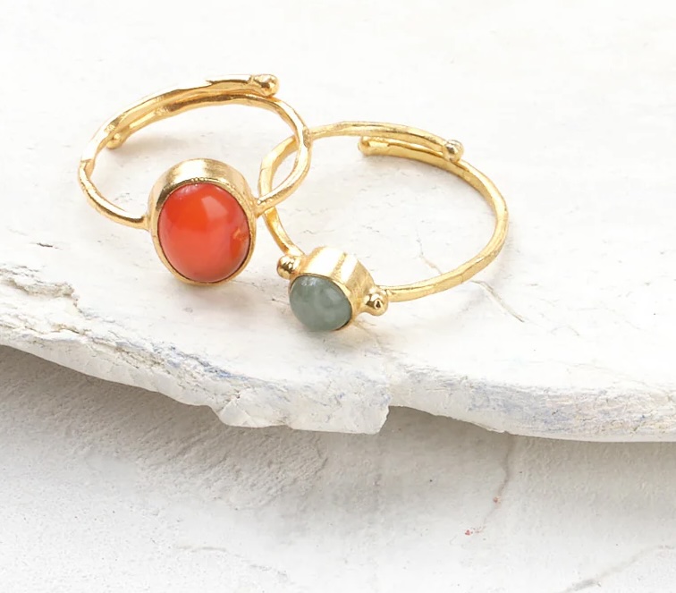 A Beautiful Story Faithful Aventurin vergoldeter Ring A Beautiful Story Faithful Aventurin vergoldeter Ring