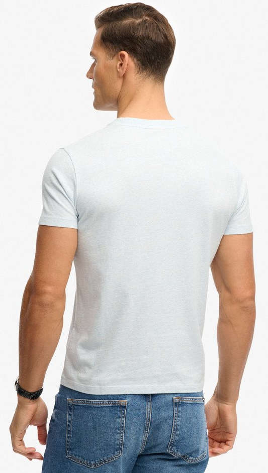 Superdry Herren Essential Logo T-Shirt in Eisblau