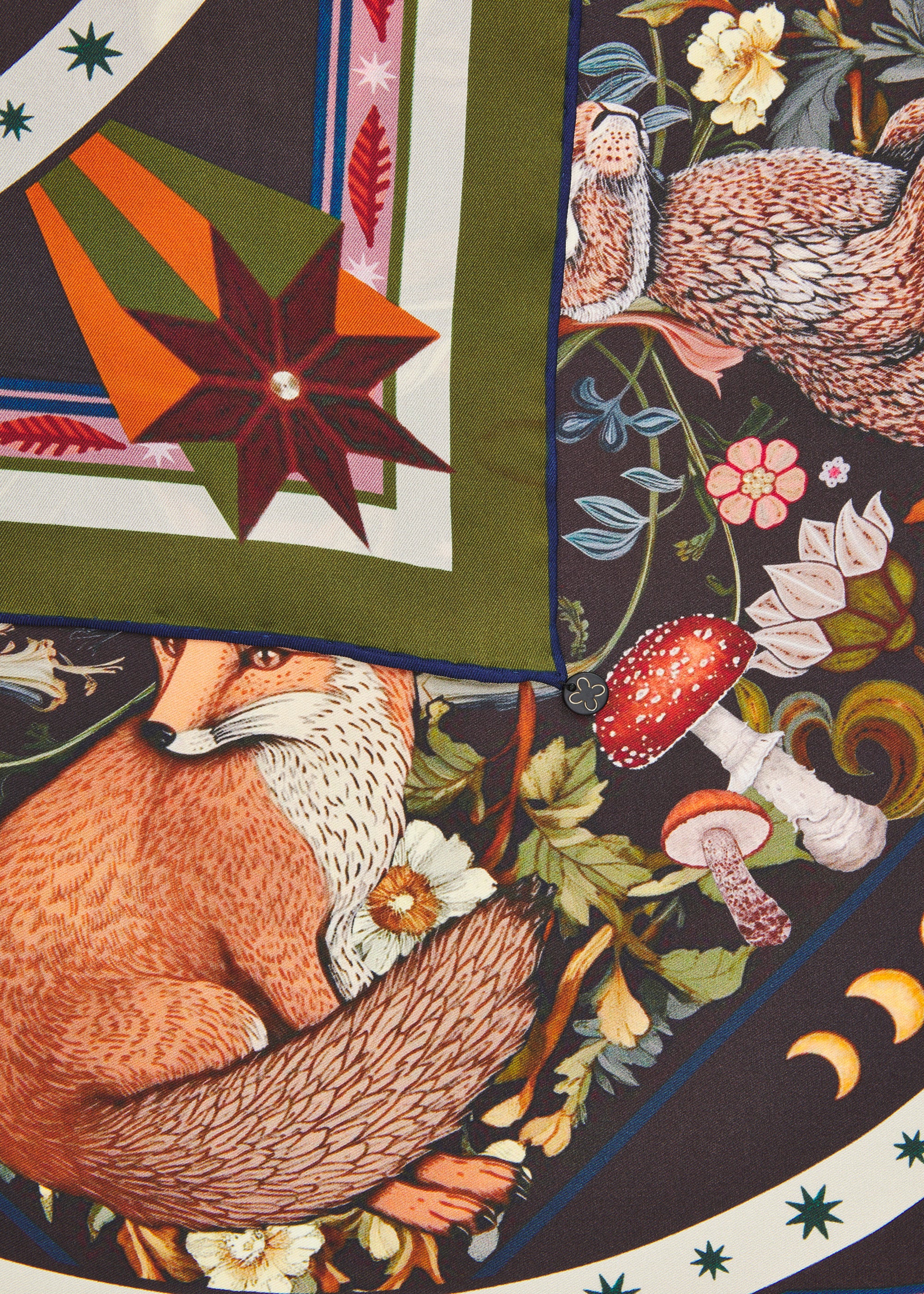 Codello Tuch aus reiner Seide Forest Animals - Waldtiere