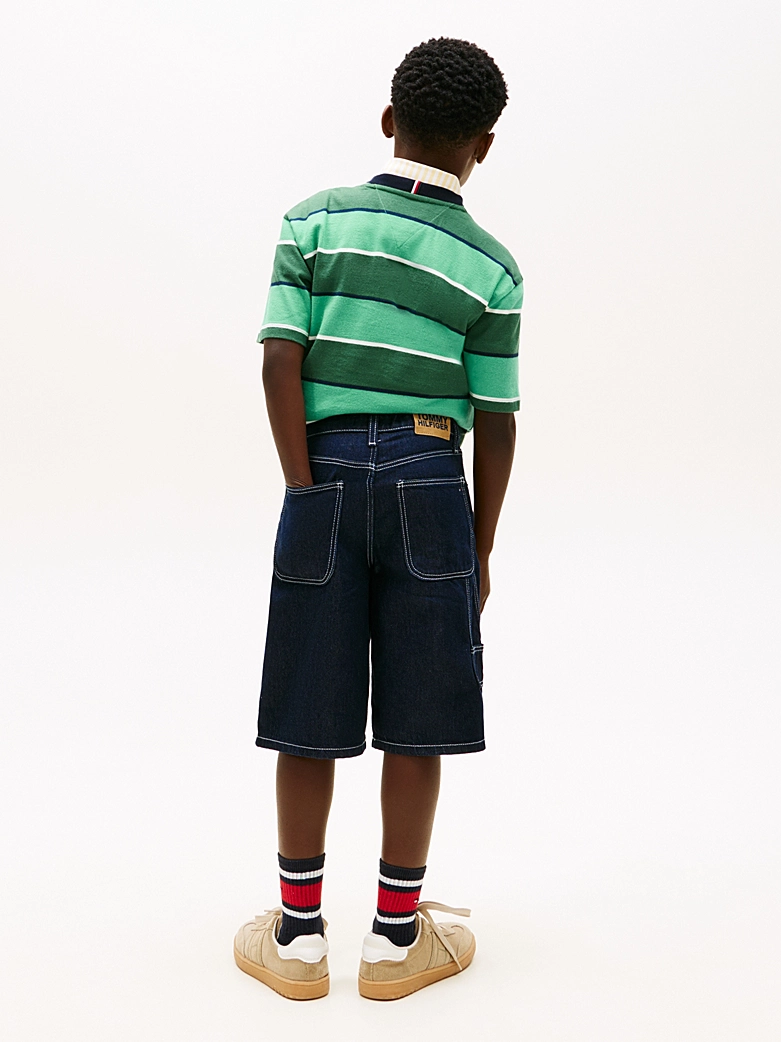 Tommy Hilfiger Jungs Baggy Jeans Short in Blau