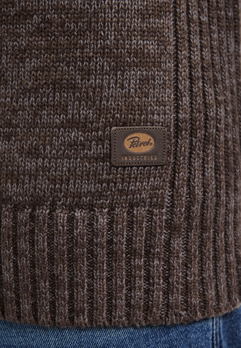 Petrol Industries Herren Strickpullover Logan in Braun