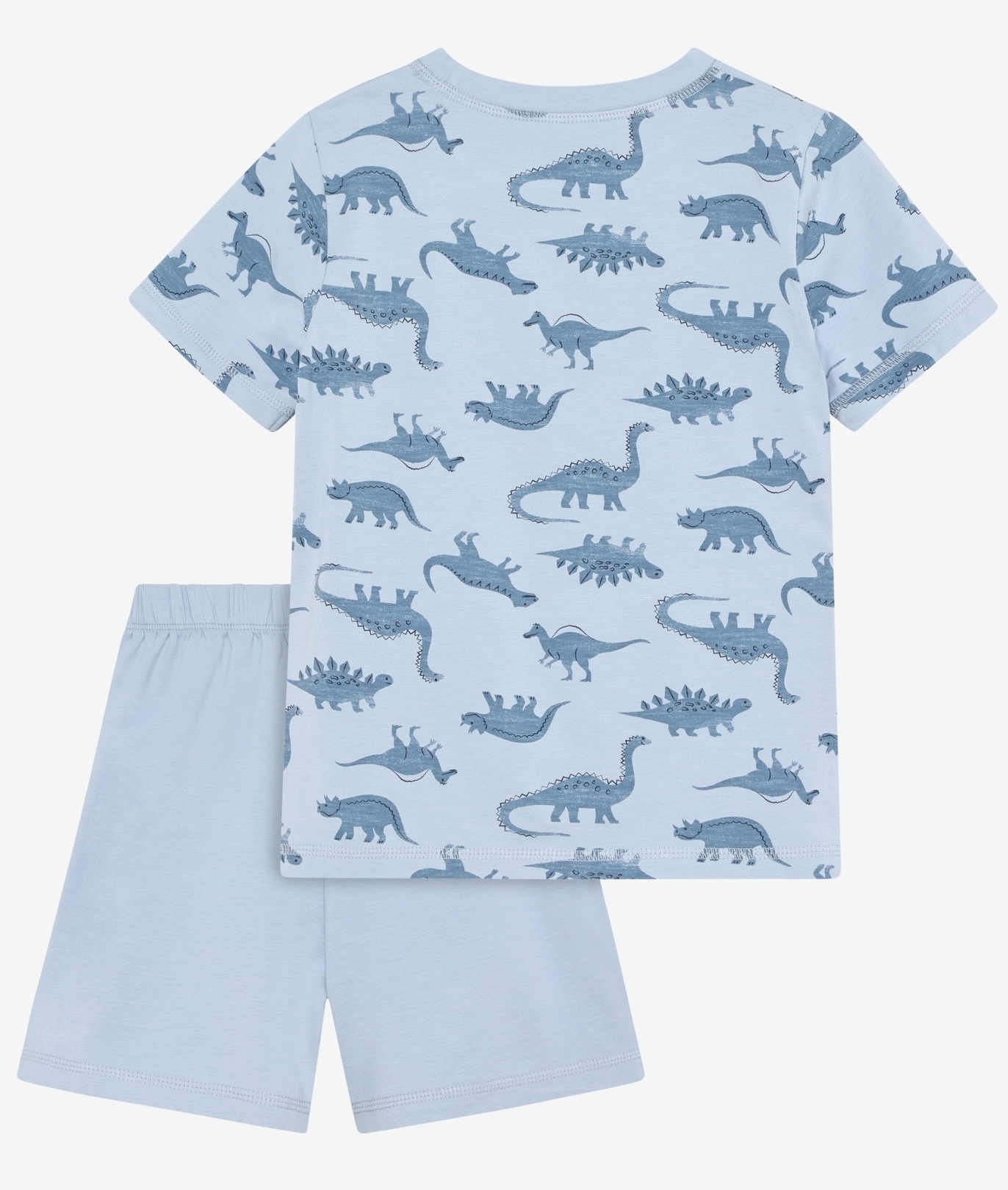 Minymo Kurzarm Pyjama Schlafanzug in Niagra Mist Blau - Dinosaurier Minymo Kurzarm Pyjama Schlafanzug in Niagra Mist Blau - Dinosaurier