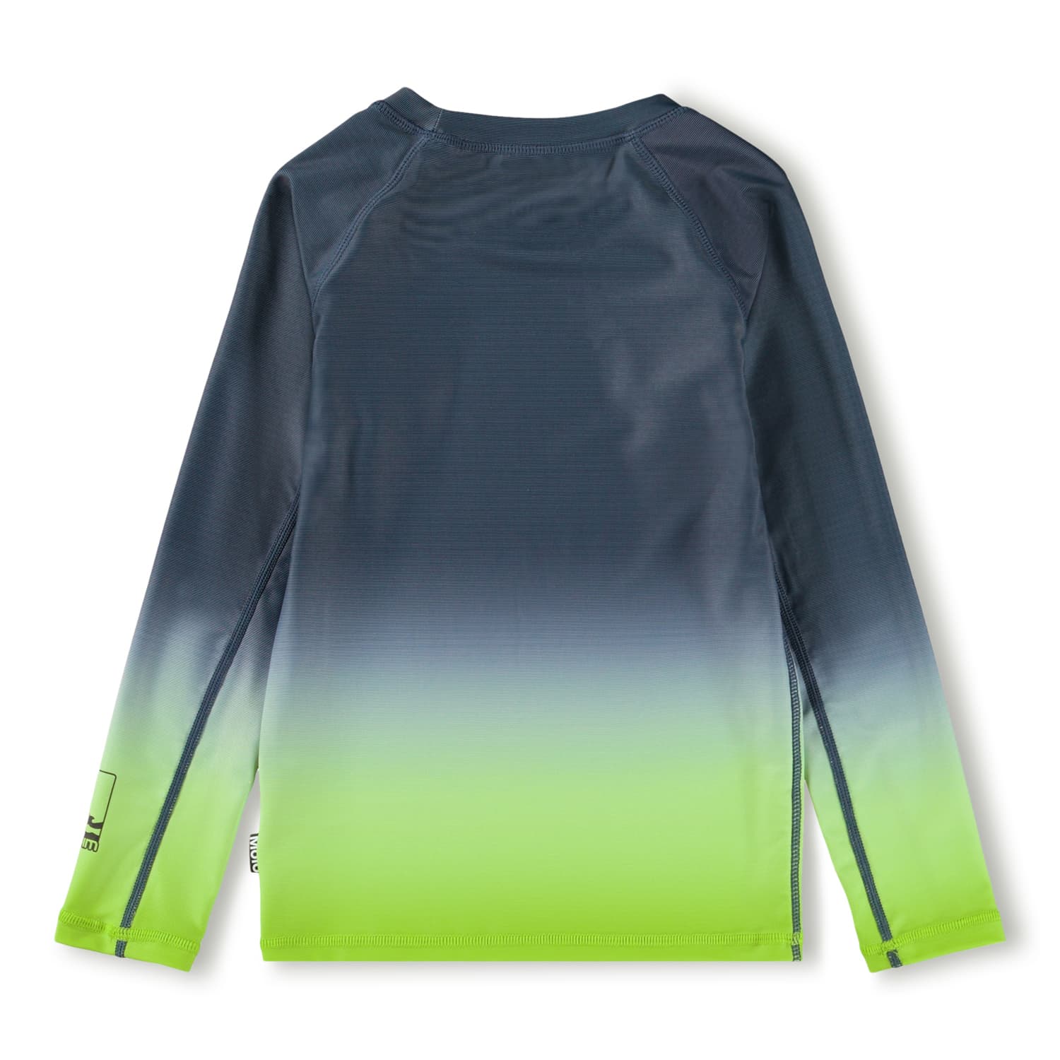 Molo Neptune Langarm UV Schutz Schwimmshirt Rashguard Farbverlauf Navy bis Neon Grün Molo Neptune Langarm UV Schutz Schwimmshirt Rashguard Farbverlauf Navy bis Neon Grün