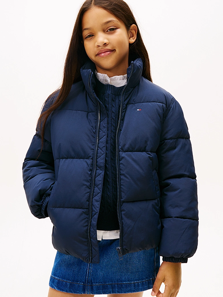 Tommy Hilfiger UNISEX Puffer-Jacke mit Flag-Logo hinten - SALE Tommy Hilfiger UNISEX Puffer-Jacke mit Flag-Logo hinten - SALE