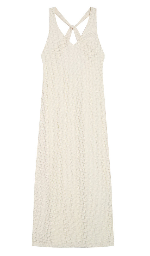 Grace & Mila Reveuse Ärmelloses Spitzen-Maxikleid in Ecru Creme - SALE Grace & Mila Reveuse Ärmelloses Spitzen-Maxikleid in Ecru Creme - SALE