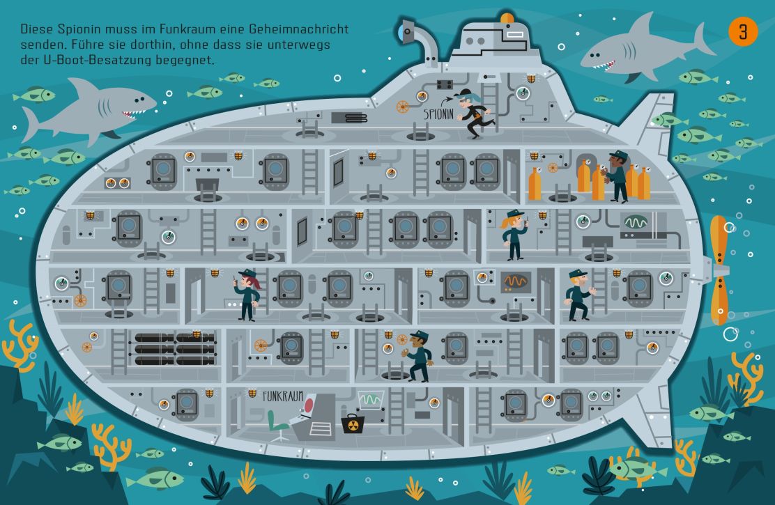 Usborne Minis - Erwischt! Labyrinthe für Geheimagenten