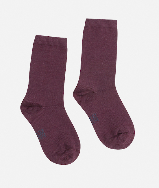 Hust & Claire Foty Wolle Bambus Socken in Pflaume
