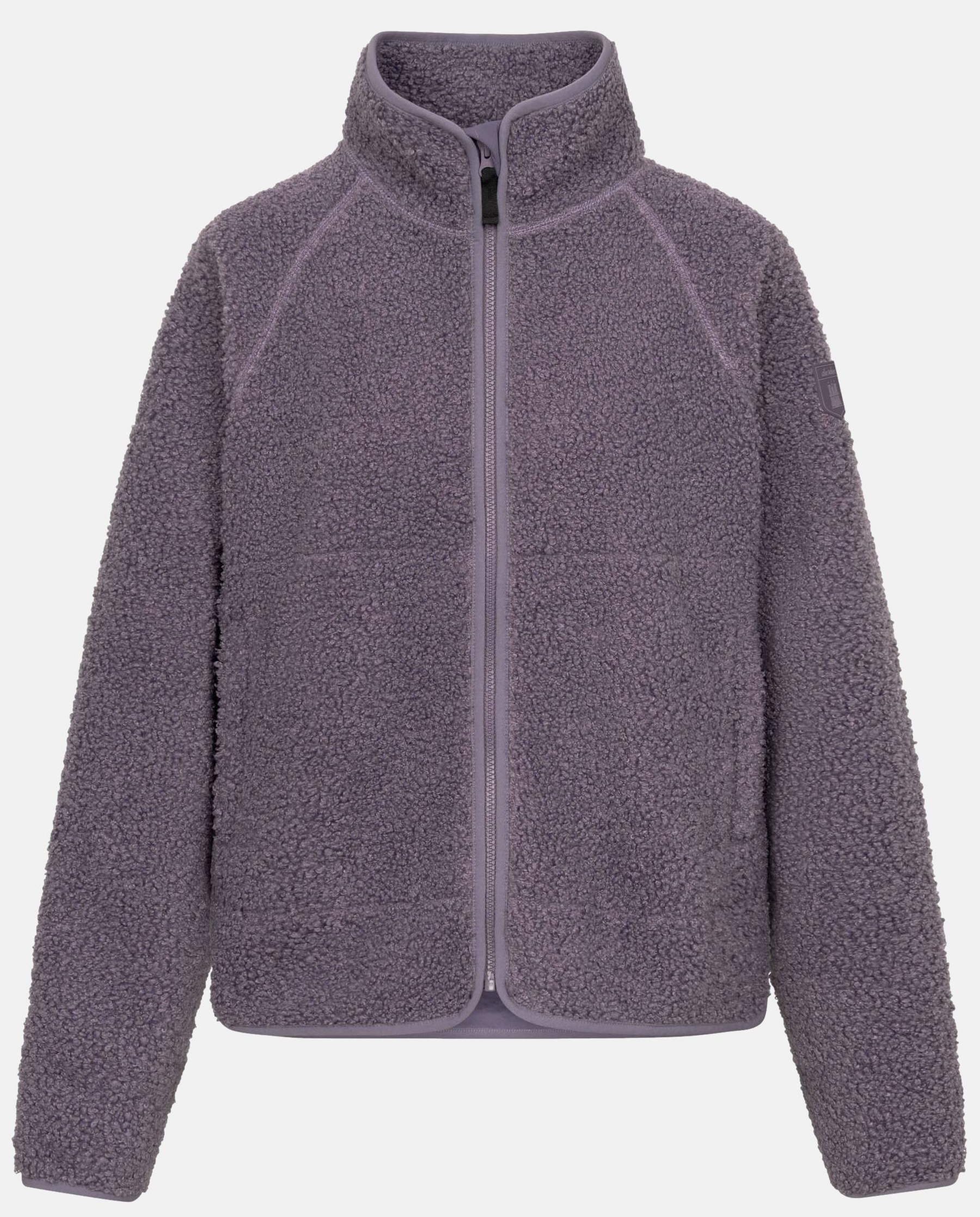 Derbe Damen Kuschelby Fleecejacke Purple Sage in Lila/Grau