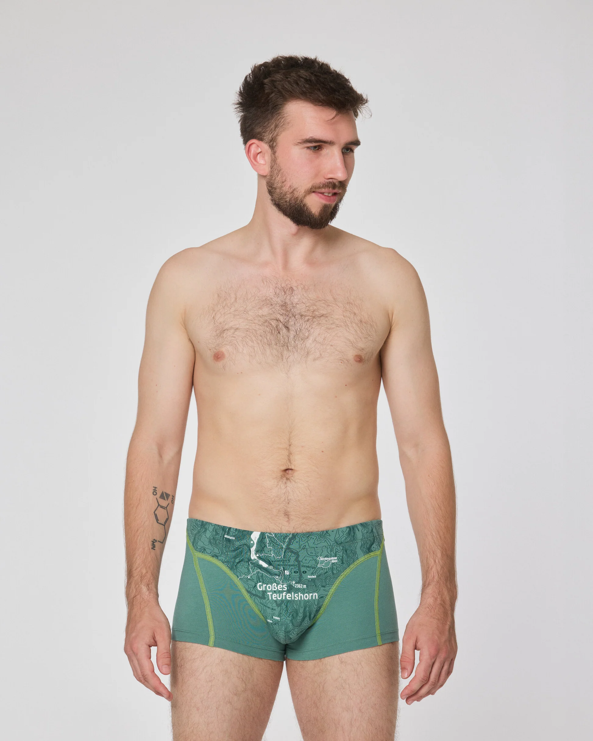 ESFE Alpine Bio-Wäsche Herren Boxer in Eukalyptos Grün - GROSSES TEUFELSHORN ESFE Alpine Bio-Wäsche Herren Boxer in Eukalyptos Grün - GROSSES TEUFELSHORN