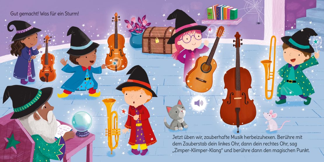 Usborne Mein Zauberstab-Klangbuch: Besuch in der Zauberschule Usborne Mein Zauberstab-Klangbuch: Besuch in der Zauberschule