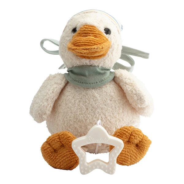 Sterntaler Spieluhr Ente Edda in Creme Weiß