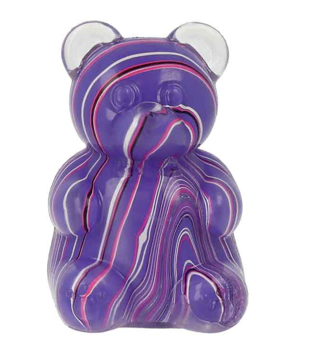 Schönes Schenken Anti-Stress Quetschfigur Bär marmoriert - Wählen Sie Ihre Farbe