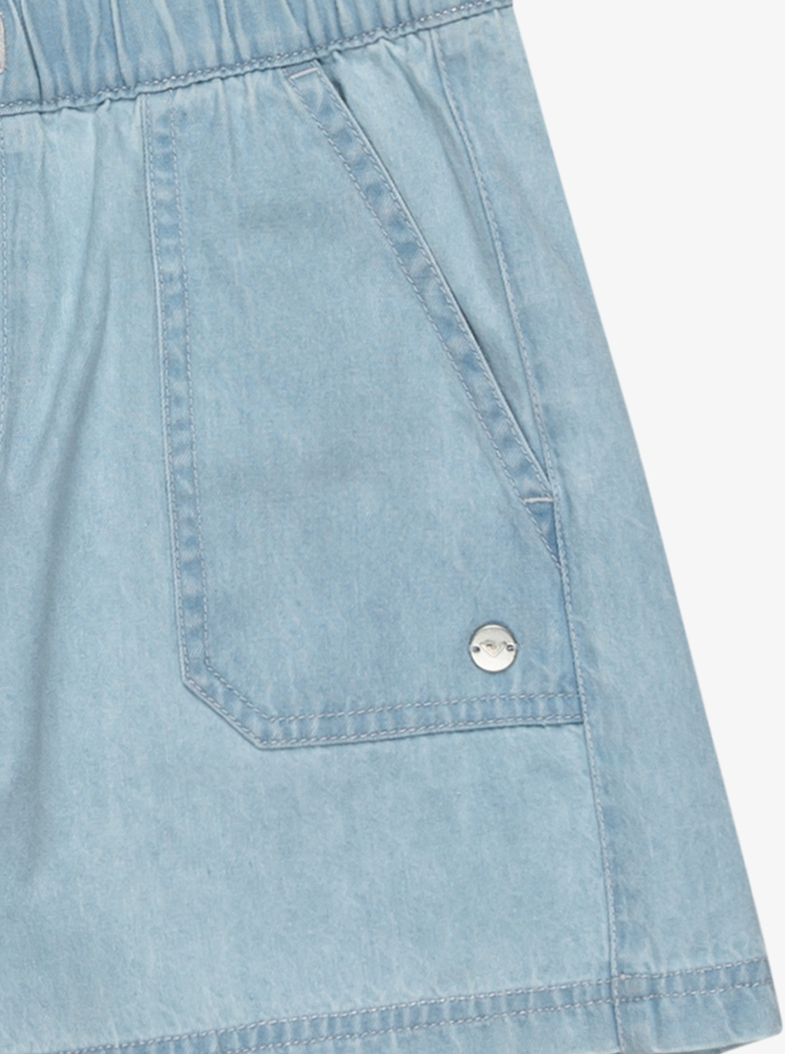Roxy Call On Me - Denim-Shorts für Mädchen in Hellblau Roxy Call On Me - Denim-Shorts für Mädchen in Hellblau