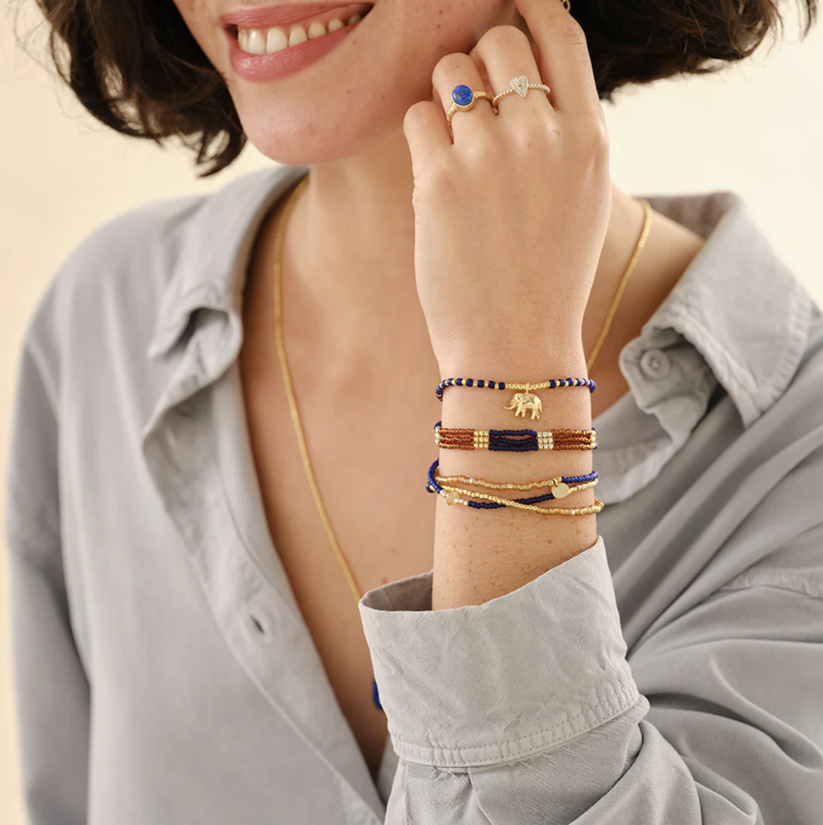 A Beautiful Story Harmonious Lapislazuli Armband