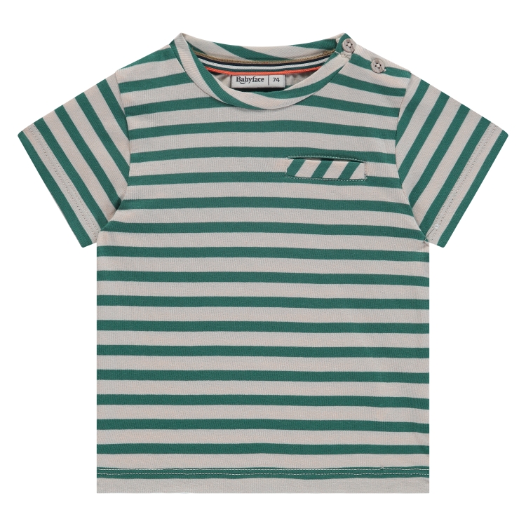 Babyface Baby Boy Kurzarm T-Shirt Grün Gestreift - SALE Babyface Baby Boy Kurzarm T-Shirt Grün Gestreift - SALE
